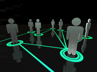 picture of network connected people